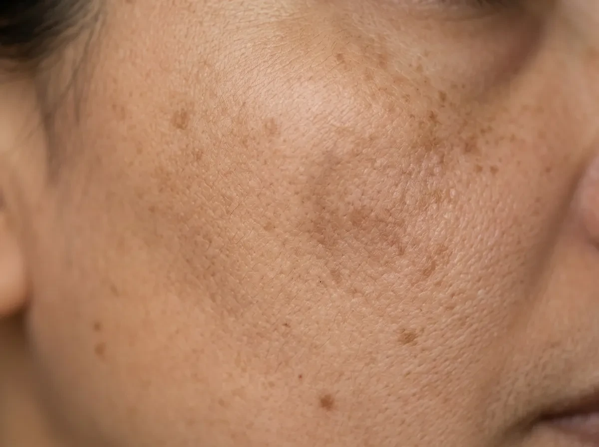 sun spots and sun damage
